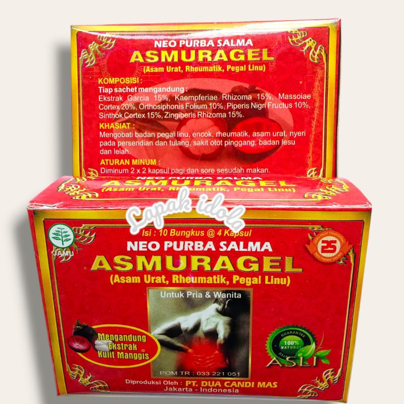 Asmuragel jamu pegel linu asam urat kapsul