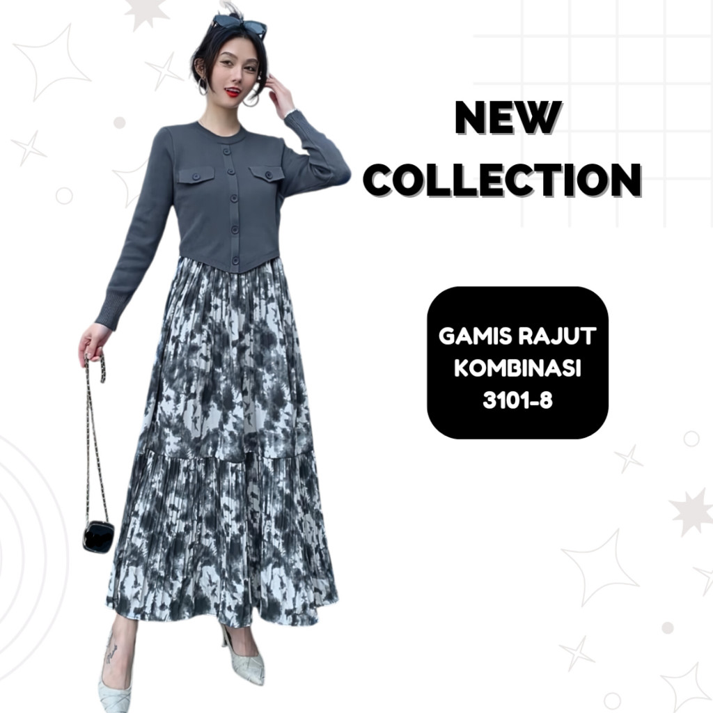 Gamis Kombinasi 3101-8, Midi 8918 dan 8910, Tunik 7325-7, 6309-4, 6209-4, 7109-3, 6309-2, 7109-4, 61