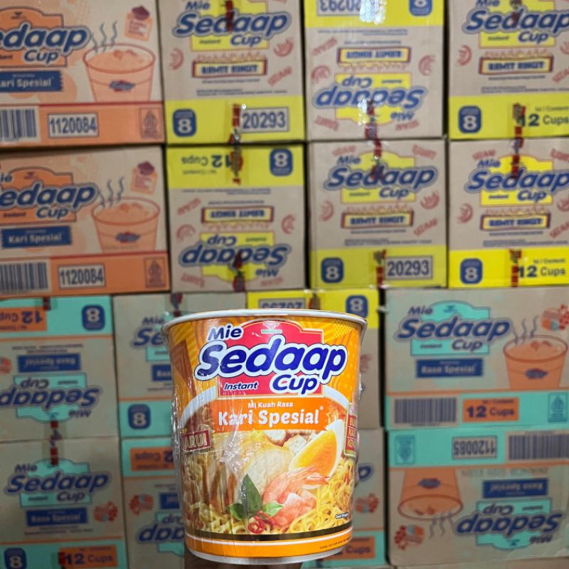 

Sedap cup 77 gram 1 dus isi 12 pcs