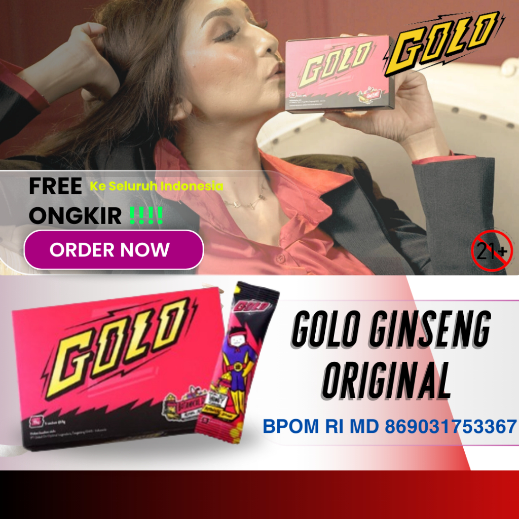 

Golo Ginseng Original | Mister Golo Ginseng Asli 1 Box Isi 5 Sachet Suplemen Serbuk Stamina Pria Dewasa Bpom