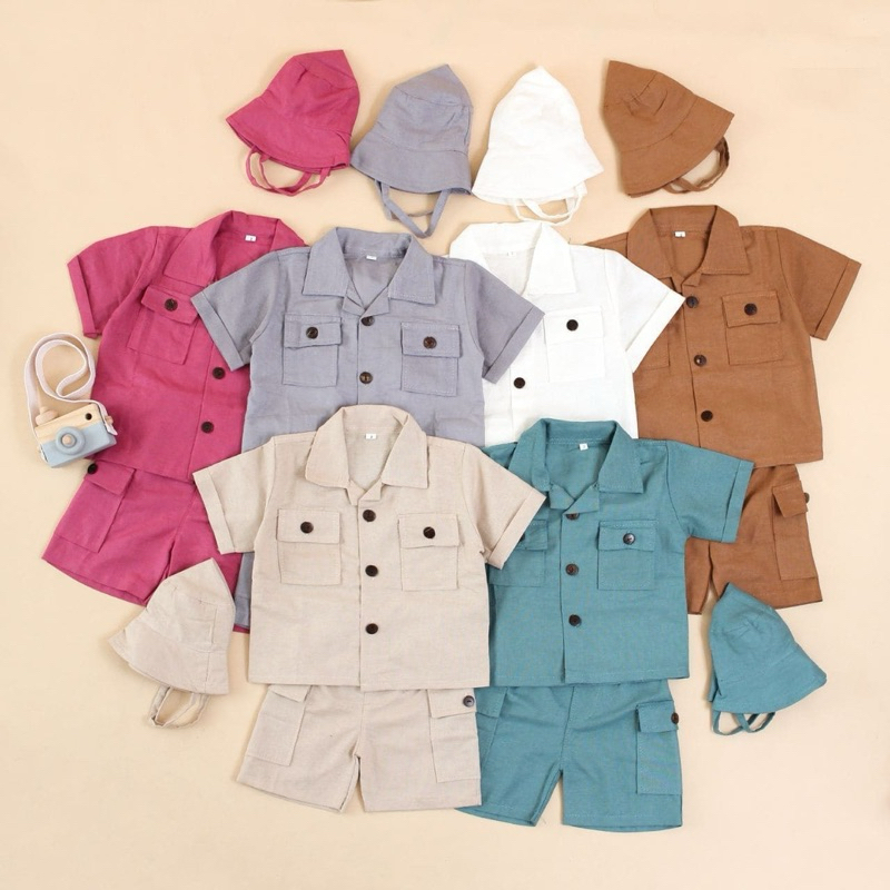 Setelan Anak Safari 3in1 / One Set Zoo Keeper Free Topi