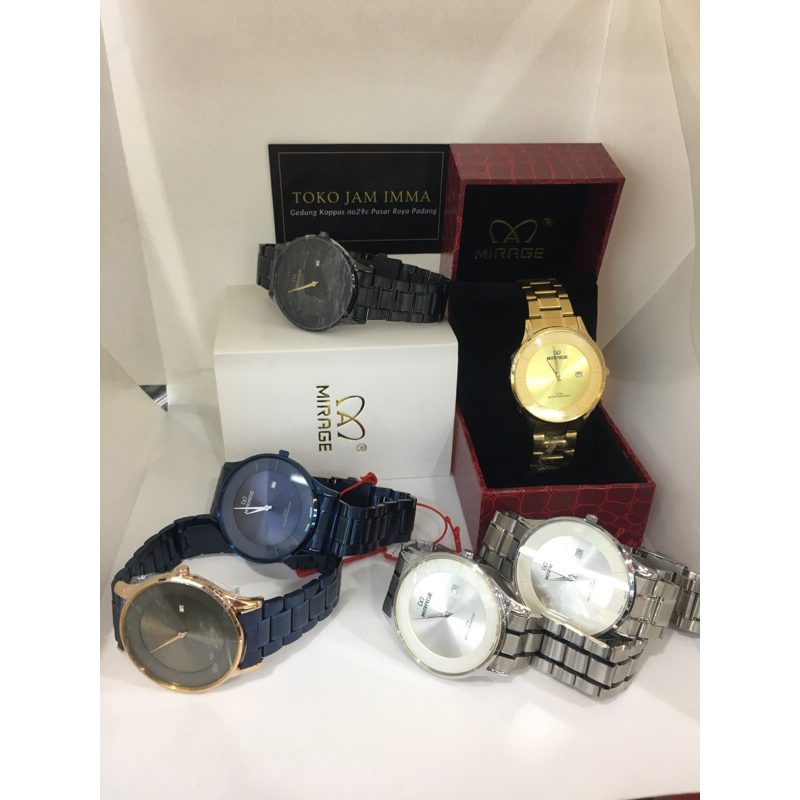 Jam mirage 8670BRP-M original plus kotak