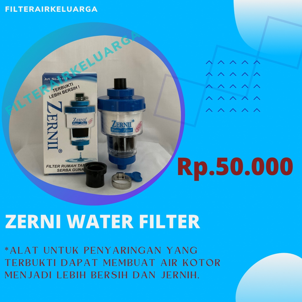 Zernii Filter Air / Filter Air Zernii / Zerni penyaring penjernih kran Air / Saringan Air Filter Zer