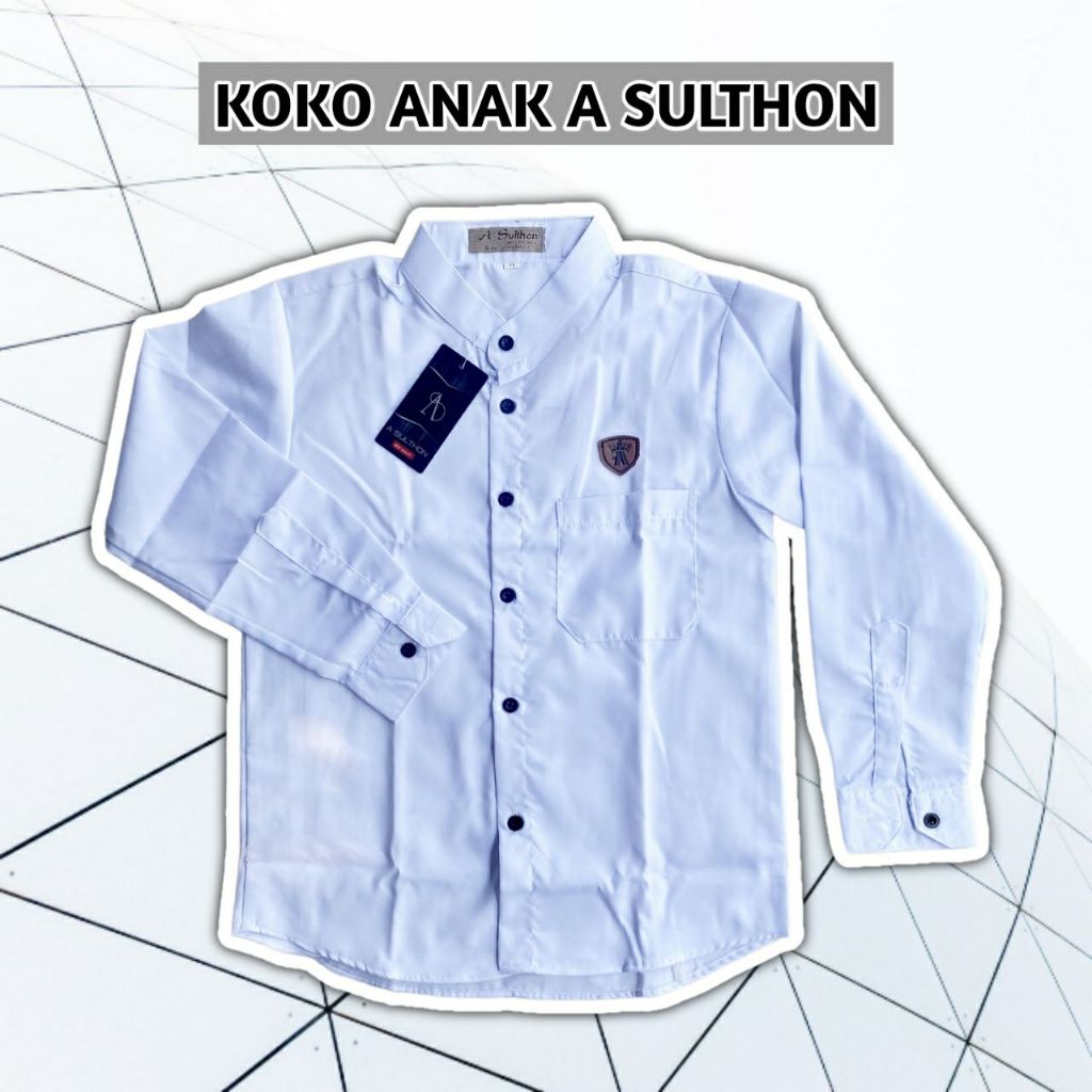 Baju Koko Anak Laki Laki / Koko Putih Anak / Koko Anak Laki Laki Terbaru / Koko Anak A Sulthon / Baj