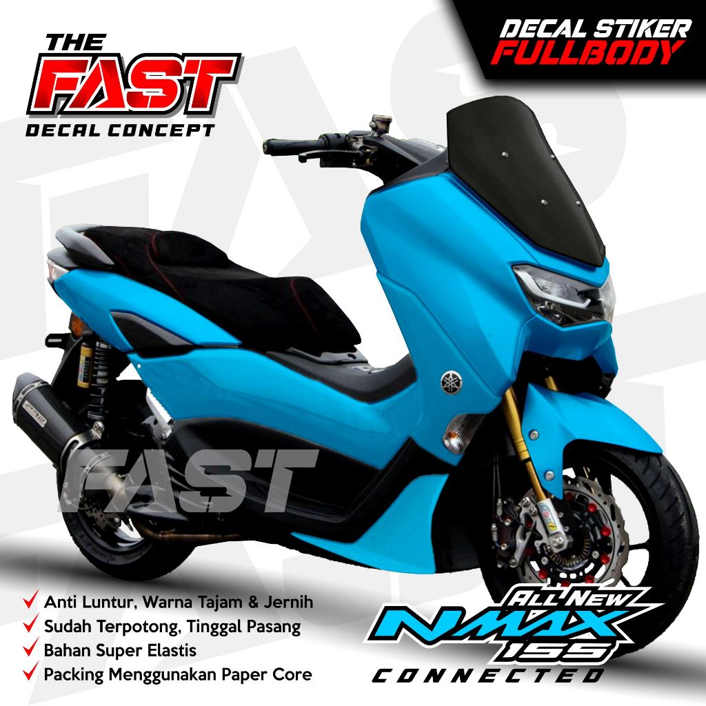 Decal Stiker Yamaha Nmax 155 New Fullbody Polos  TERBARU COD Decal stiker nmax new / stiker nmax ful