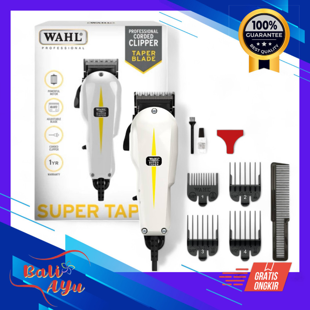 Wahl clipper super taper Kabel / Alat cukur WAHL super taper  kabel / Mesin cukur WAHL super taper