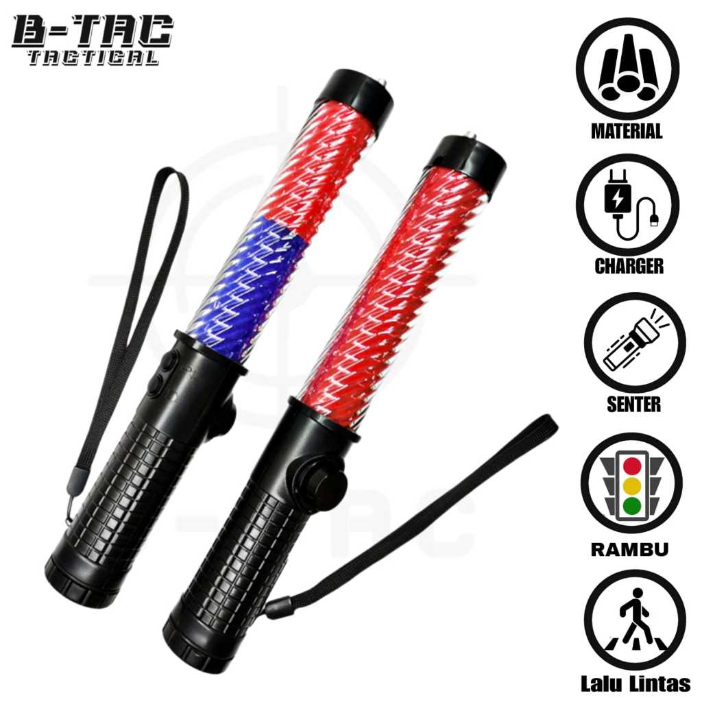 [LP55] Lampu Lalu Lintas Panjang 30 CM Lalin magnet LP-55 pluit lalin sirene magnet charger import p