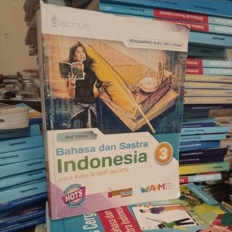buku Bahasa Indonesia (Bahasa dan sastra Indonesia) SMP kelas 3-9 penerbit tiga serangkai/Platinum