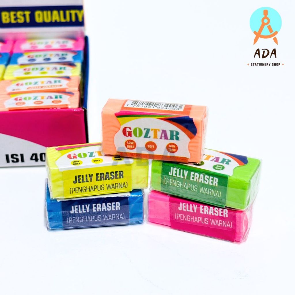 

penghapus pensil MURAH merk GOZTAR rainbow B-40/ jelly Eraser