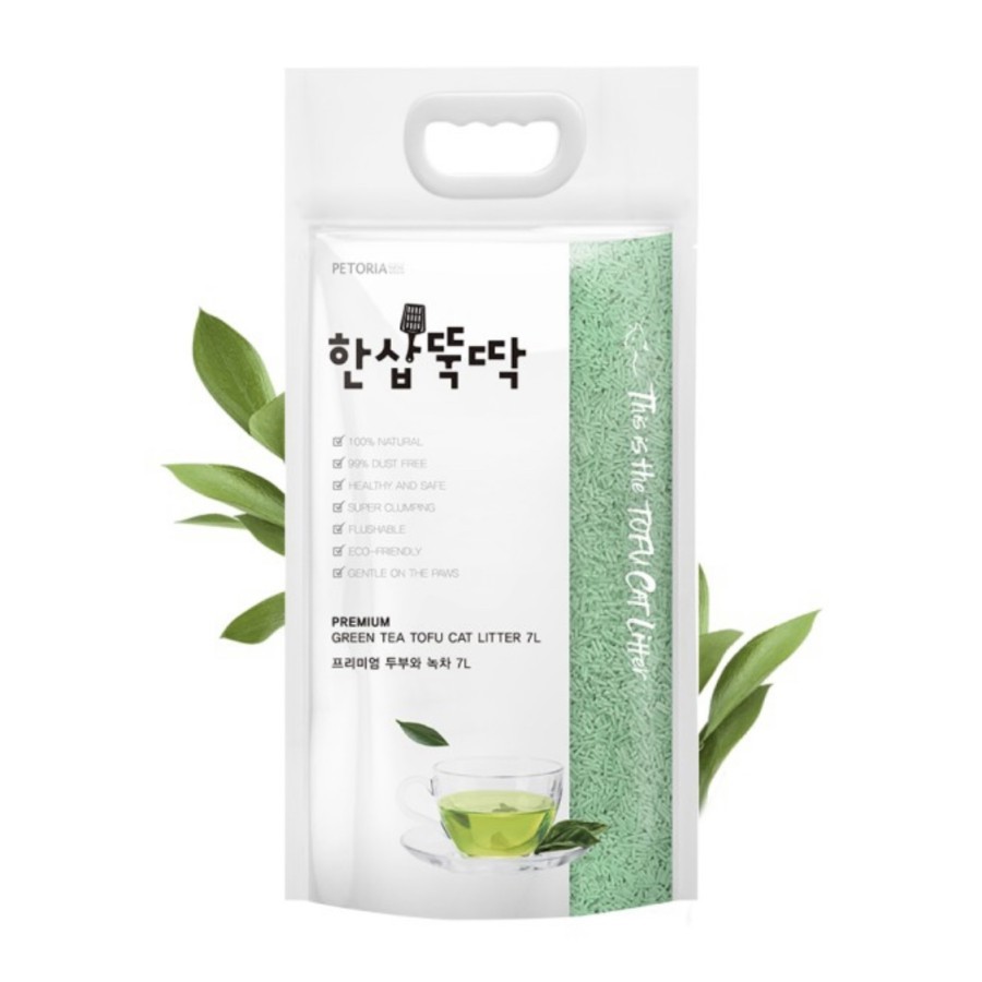 Petoria Tofu Cat Litter Green Tea Jumbo Pack 4.9kg FRESHPACK 7L