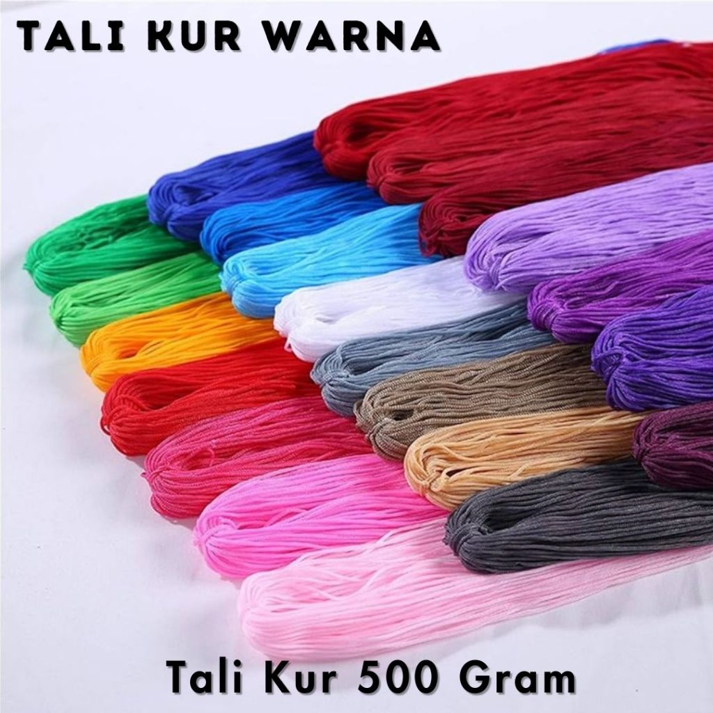 

Tali Kur Warna Warni 500gr / Tali Kur 2mm - 8mm