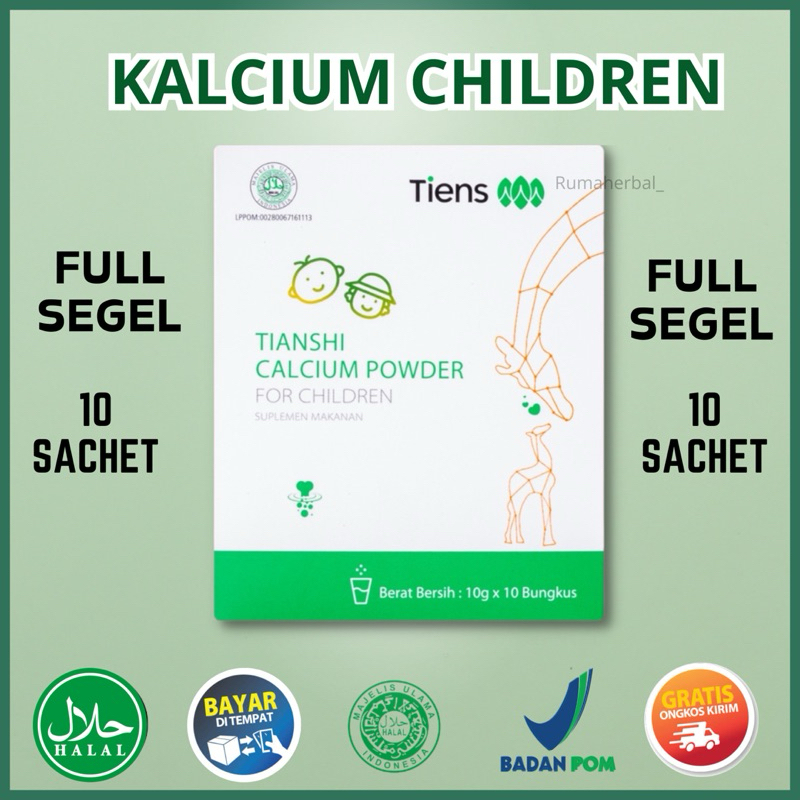 Calcium Powder For Children Original Tiens/SUSU NUTRISI VITAMIN ANAK/SUSU PENAMBAH TINGGI BADAN ANAK