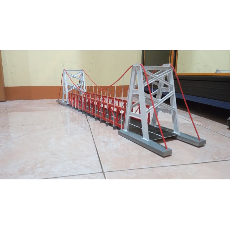 miniatur jembatan gantung