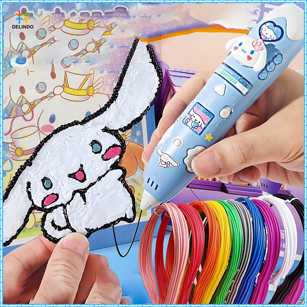 

Wireless 3D Pen Sanrio Edition Pulpen 3 Dimensi Mainan Anak DIY