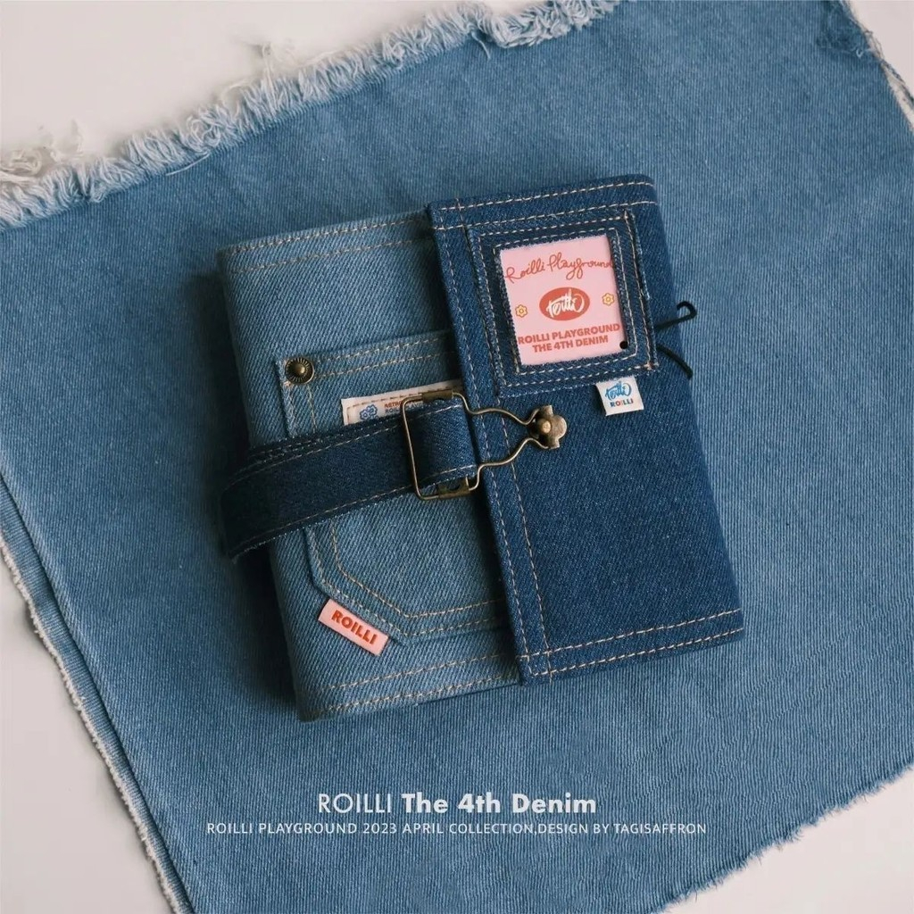 

The Fourth Generation Denim Loose-Leaf BinderA7Blank Inner Notebook/Journal book