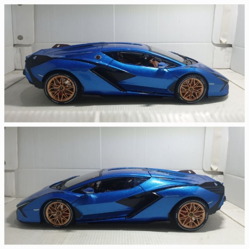 diecast lamborghini sian skala 18
