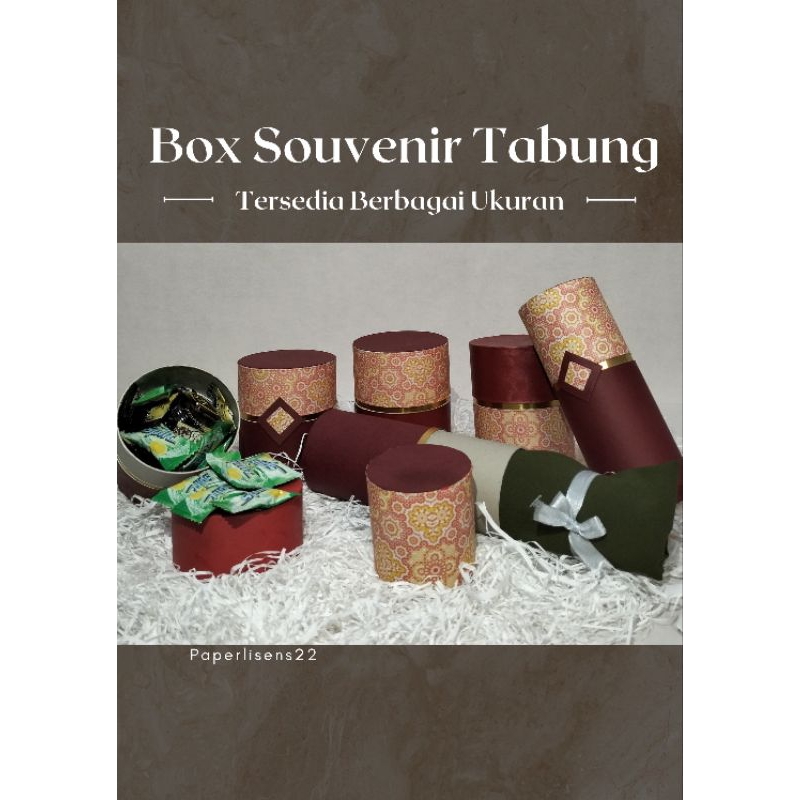 

Box Kemasan Tabung / Box Souvernir/ Box Tabung motif