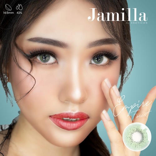 [ NORMAL ] SOFTLENS JAMILLA EMPIRE GREEN COLOR 14.5mm