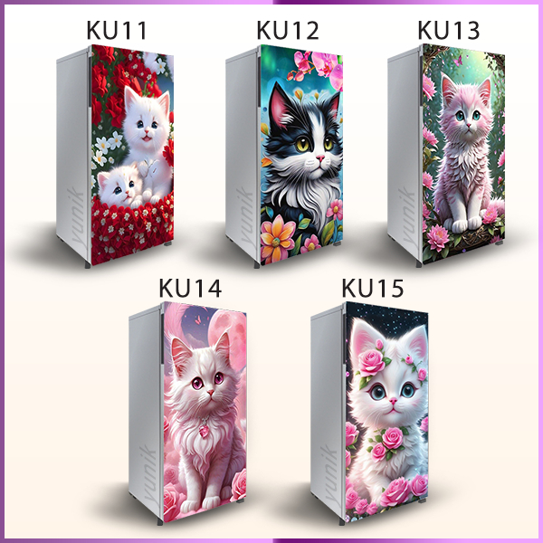 Stiker Kulkas 1 & 2 Pintu KUCING