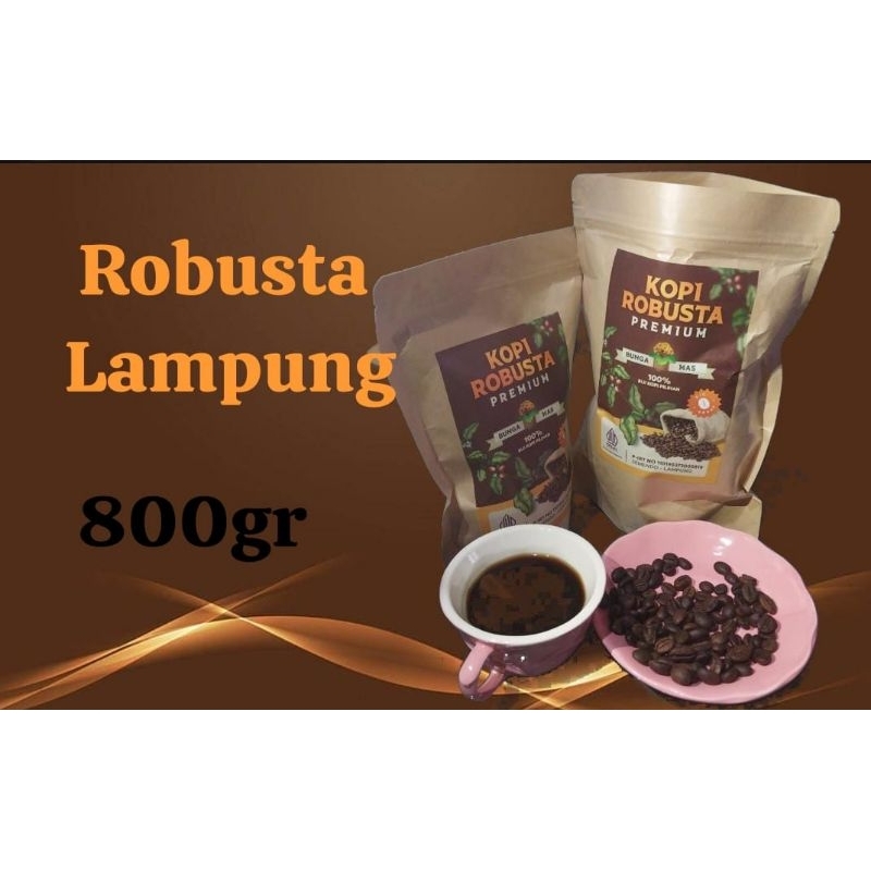 

ROBUSTA KOPI LAMPUNG CAP BUNGA MAS BUBUK/BIJI 800GR