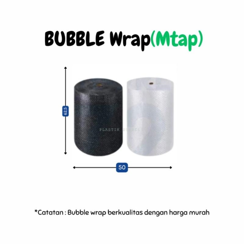 

Bubble Wrap 62,5CM x 50M - Panjang 50 meter , Lebar 60 CM ( Jamin Tebal ) MTAP