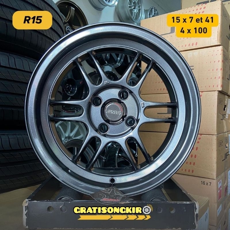 velg mobil ring 15 ENKEI RPF1 ORIGINAL SSW LEBAR 7 ET 41 velg mobil racing R15 velg mobil brio jazz 