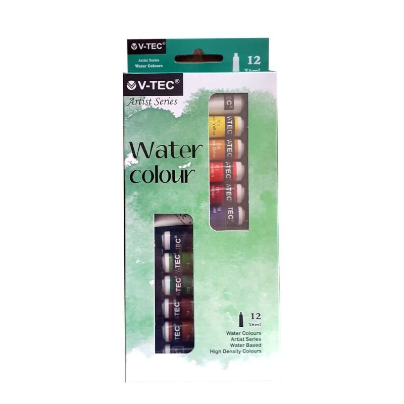 

cat water colour v-tec 12 warna