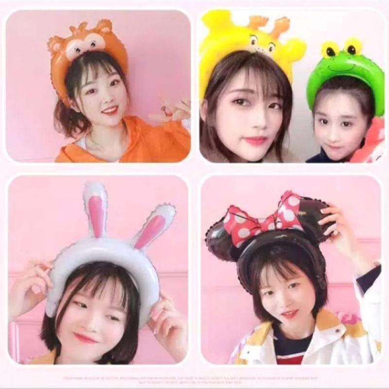 Balon Foil Bando Karakter|Bando Headband/Balon Lucu/Balon Bagus/Balon Foil Karakter