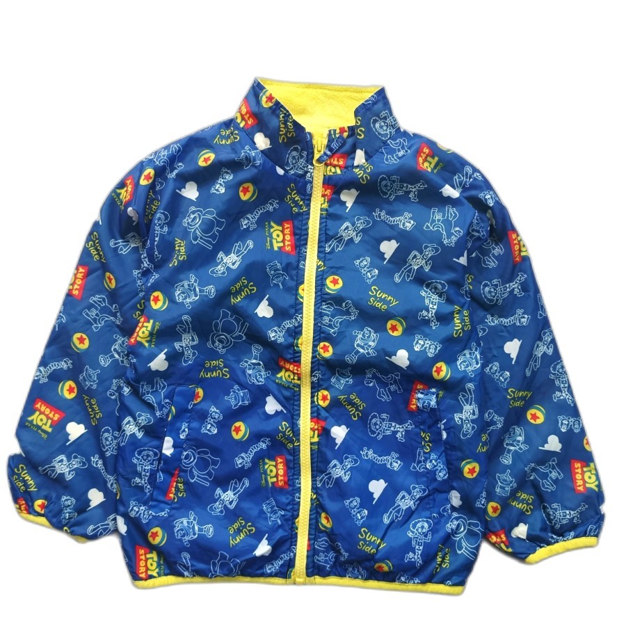 jaket anak disney pixar toy story nylon polar windbreaker jacket