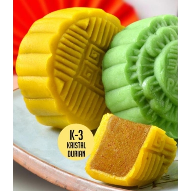 

MOONCAKE WANGLAI KRISTAL DURIAN (K-3) ISI 4PCS SNOWSKIN MOON CAKE WANG LAI SNOW SKIN