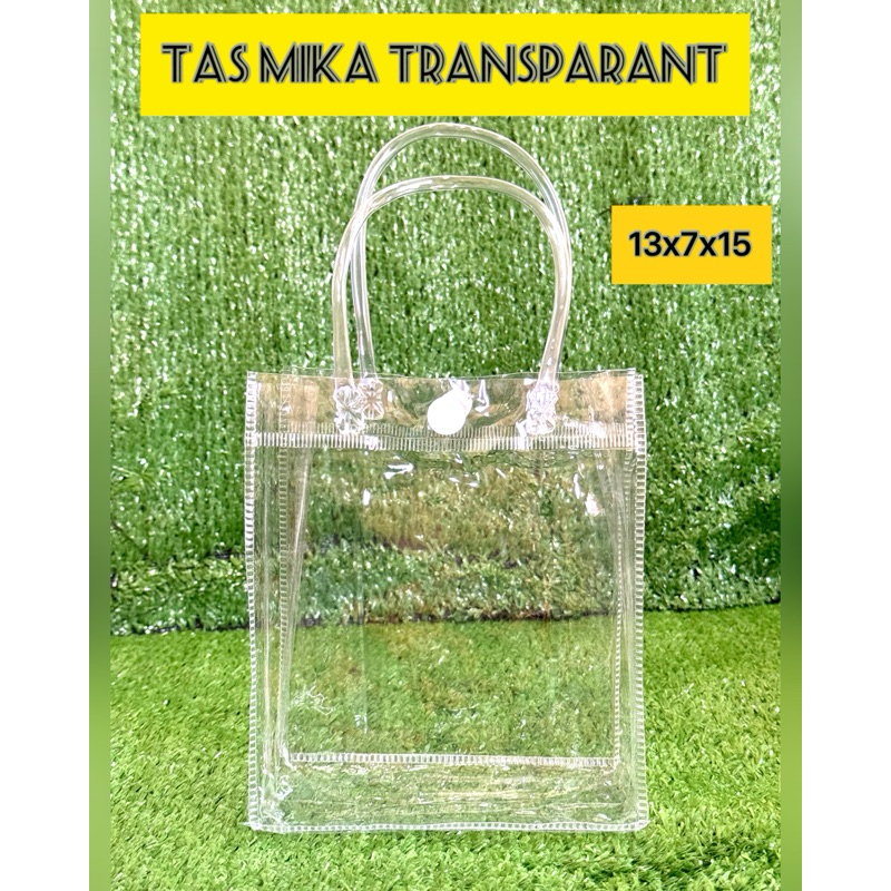 

Tas Tote PVC Mika Transparant Goodie Bag Hampers Lebaran||Kantong Souvenir Ulang Tahun