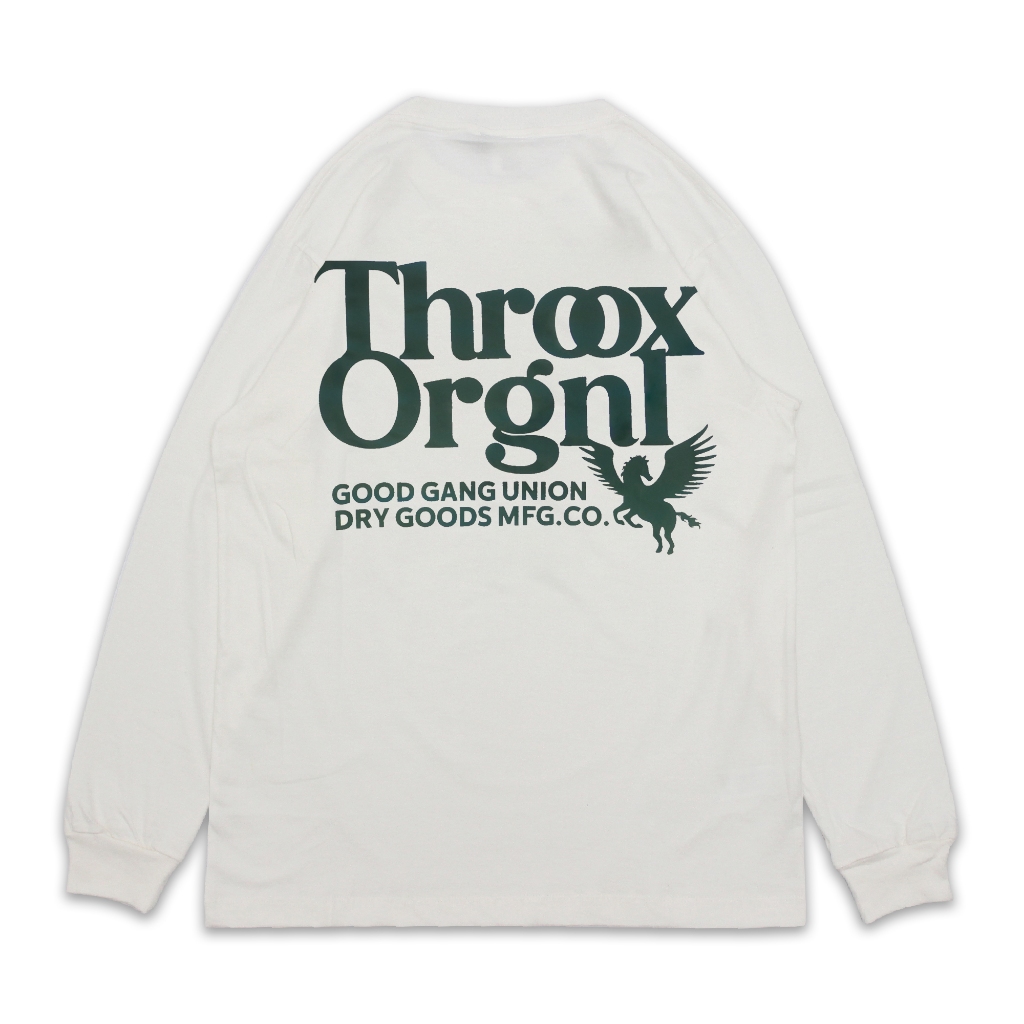 Throox Longsleeve || Throox Kaos Lengan Panjang Unicorn White