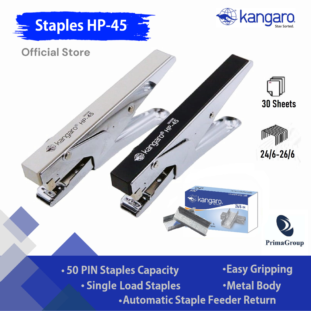 

Stapler Jilid HP 45 / Stapler Buaya HP45 Kangaro / Stapler Standar HP-45 / Double Load Stapler No.3