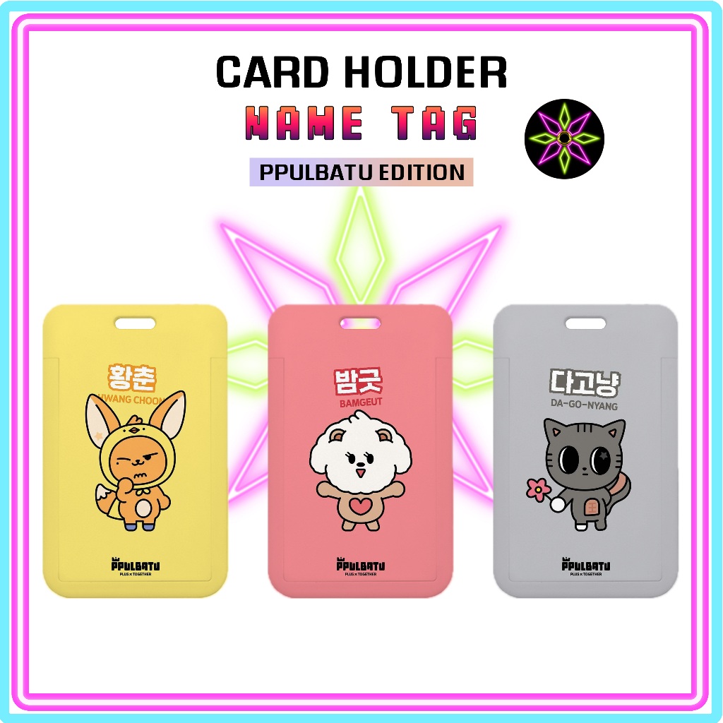 

Hikari Print ID Card Holder Ppulbatu Edition Nametag Tanpa Tali Card Holder Tempat Kartu Edisi Ppulbatu TXT Tomorrow x Together