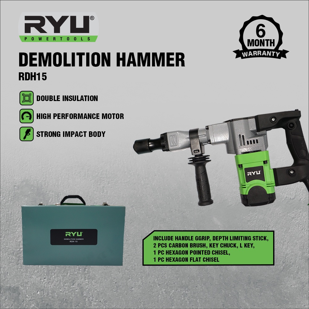 RYU MESIN DEMOLITION HAMMER RDH 15