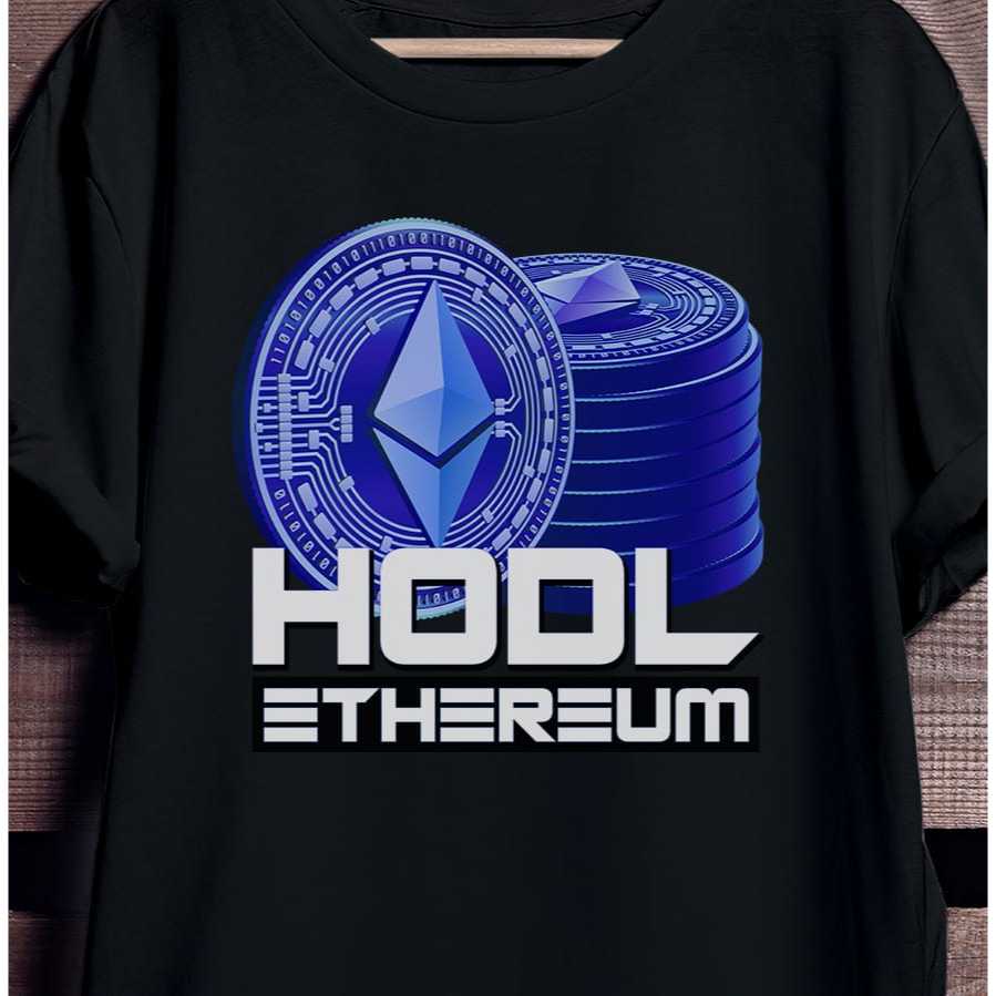 TSHIRT KAOS CRYPTO ETHEREUM UNIK ORIGINAL DESIGN LIMITED PRODUKSI / 28 WARNA