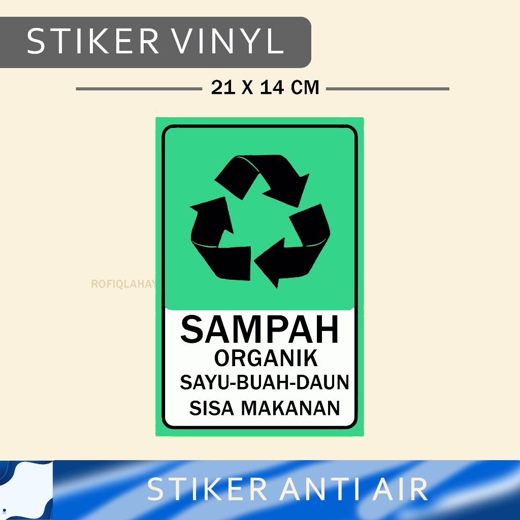 

stiker sampah organik dan sampah non organik