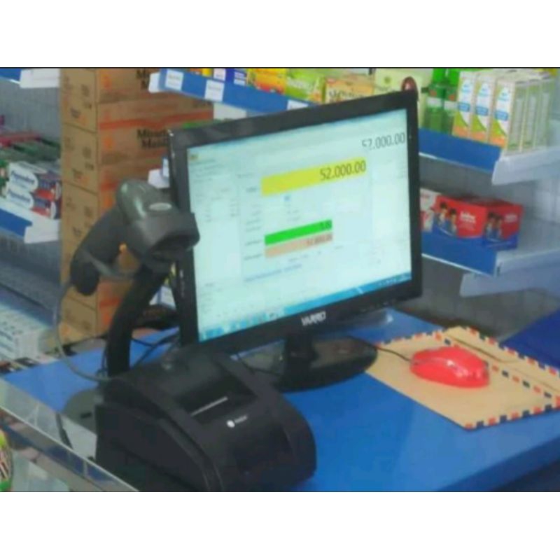Paket Komputer Kasir Ipos 5 Profesional untuk Toko Minimarket Sembako Frozen Bengkel Kosmetik Materi