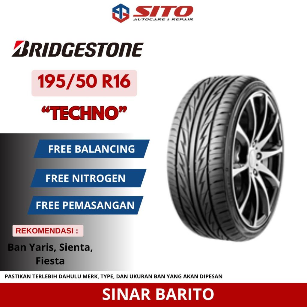 BAN BRIDGESTONE 195/50 R16 TECHNO