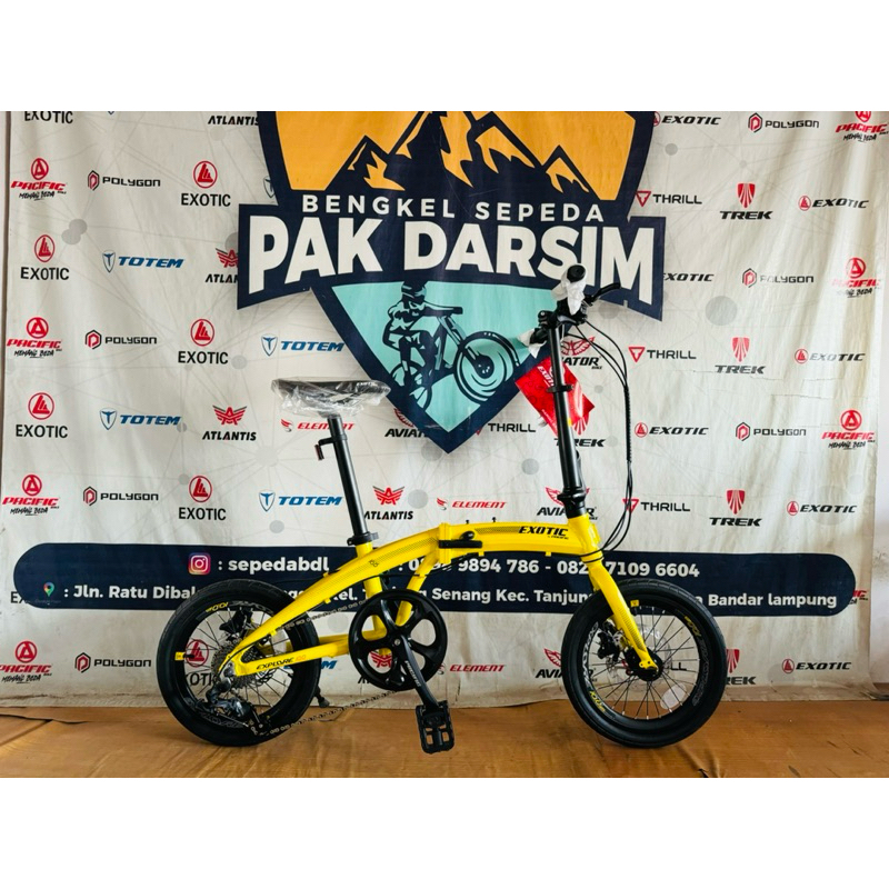 Promo Sepeda lipat Exotic by pacific 10 speed 16 inc