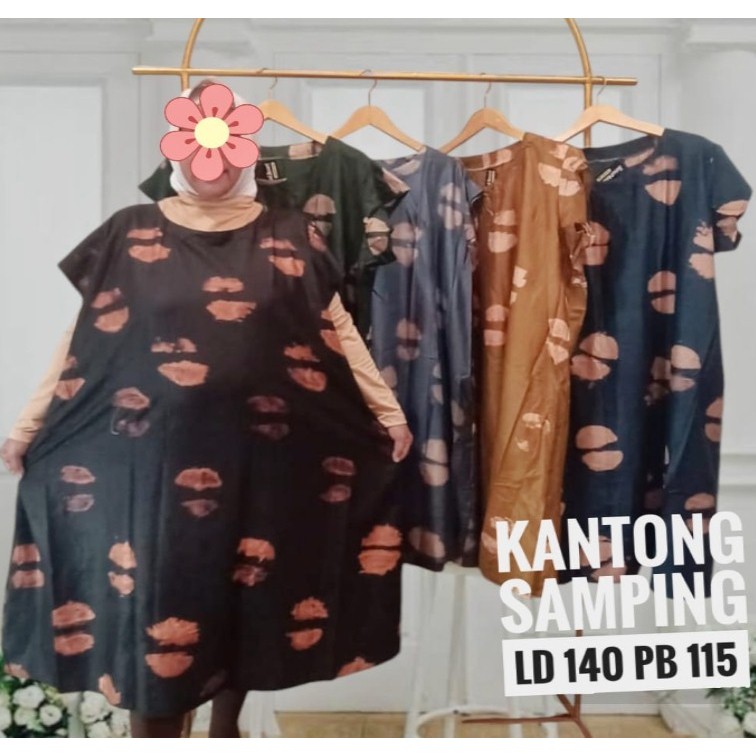 Daster Lengan Pendek Jumbo Ld 130 - 140 / baju tidur wanita jumbo murah xxxxl / Daster Rumahan Murah