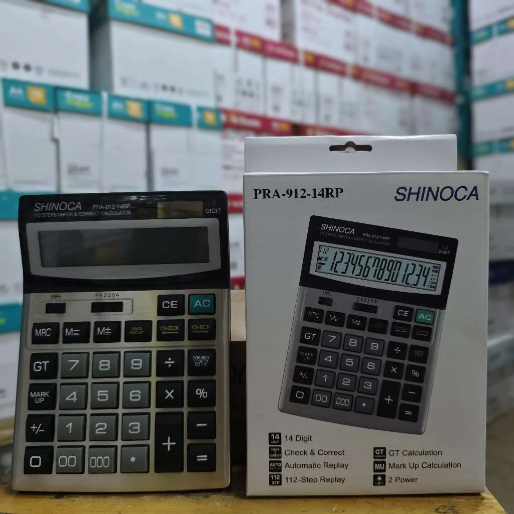 

Kalkulator 14 Digit Shinoca PRA 912 (1 Pcs)