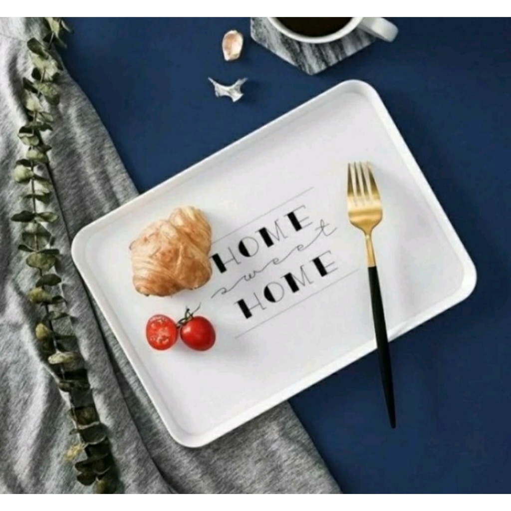 Nampan Plastik Putih Nampan Estetik Nampan Makanan Gelas Nampan Cute