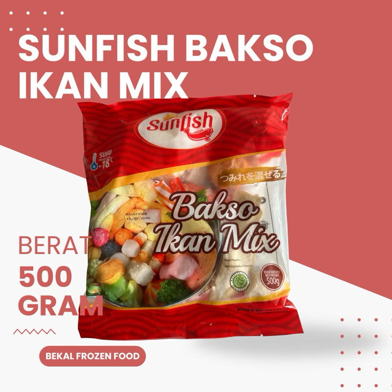 

Sunfish Bakso Ikan Mix 500gr