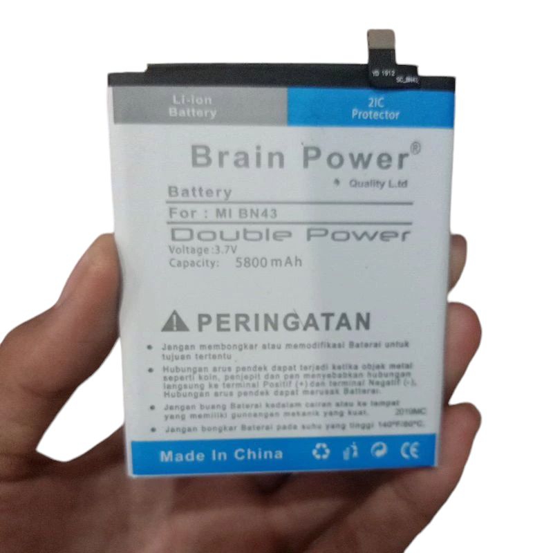 Baterai Batre Xiaomi Redmi Note 4X BN43 Double Power