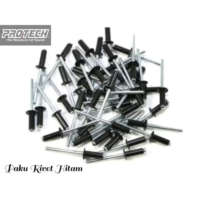 Paku Rivet Hardcase Hitam Ecer 550mm 4x12,7mm