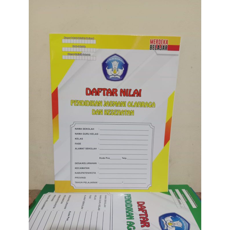 

BUKU DAFTAR NILAI & HADIR PJOK