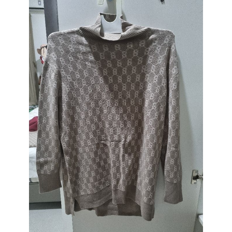 BUTTONSCARVES FOR BENANG JARUM MONOGRAM SET TAUPE BEST SELLER