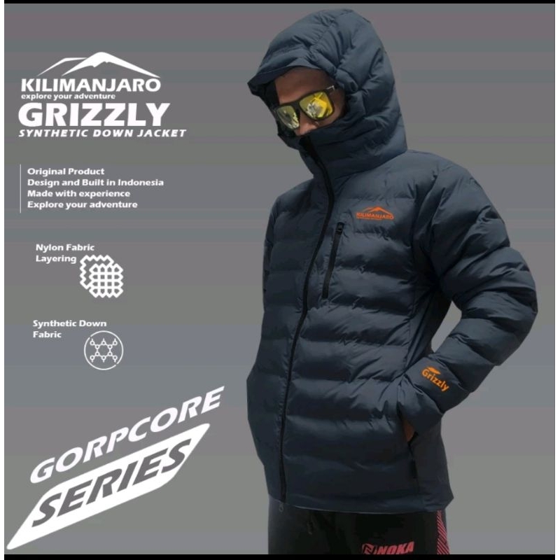 Jaket Microfiber Kilimanjaro Grizzly - Jaket Bulu Angsa Sintetis Kilimanjaro Grizzly