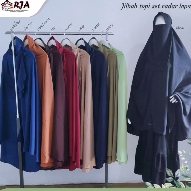 Jilbab Topi/Set Tanpa Cadar Uk. XS dan S